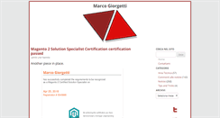 Desktop Screenshot of marcogiorgetti.com